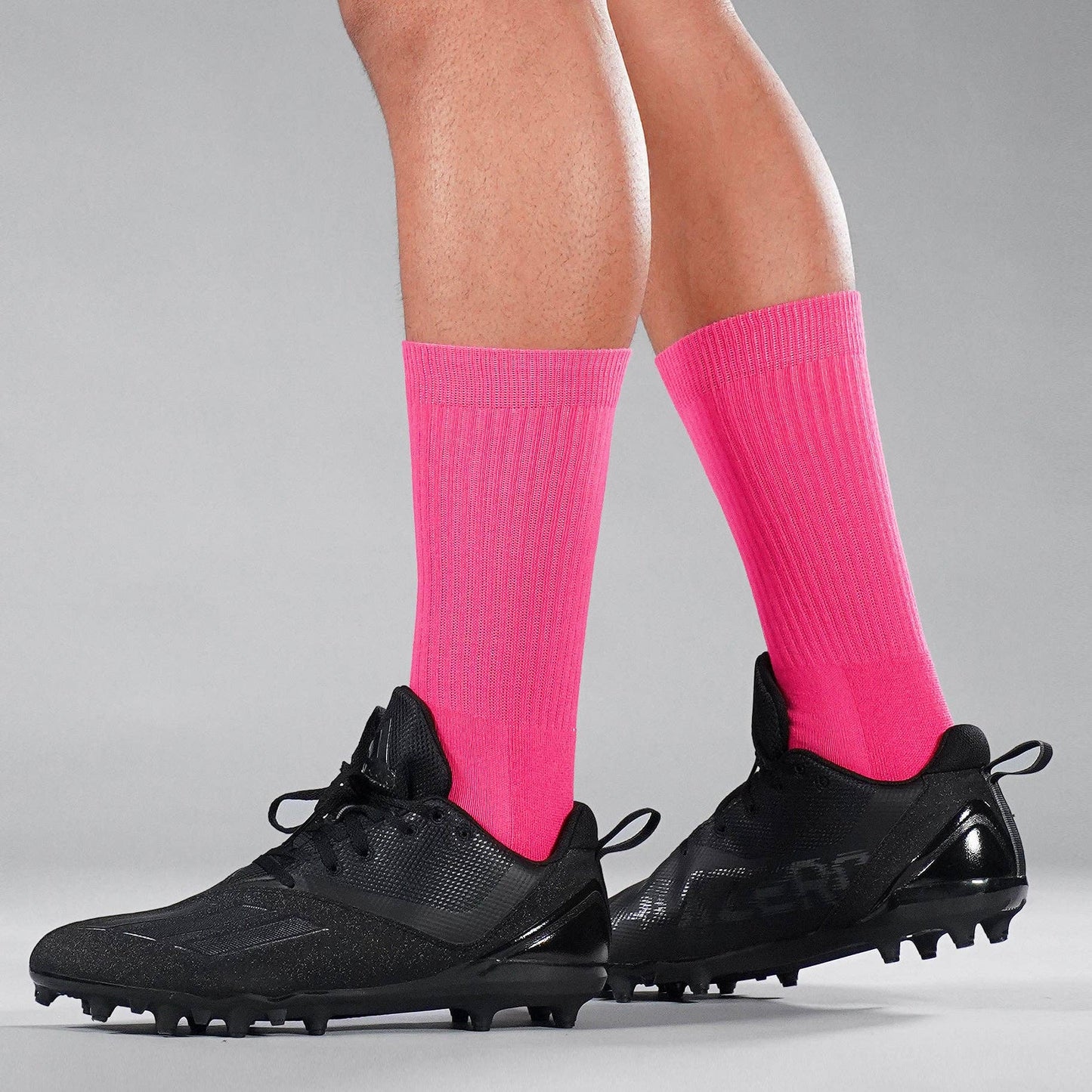 Hue Pink Crew Socks