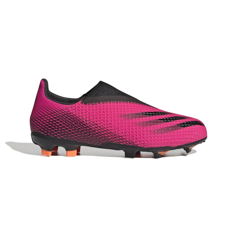 Adidas X Ghosted.3 Kids - Pink Laceless