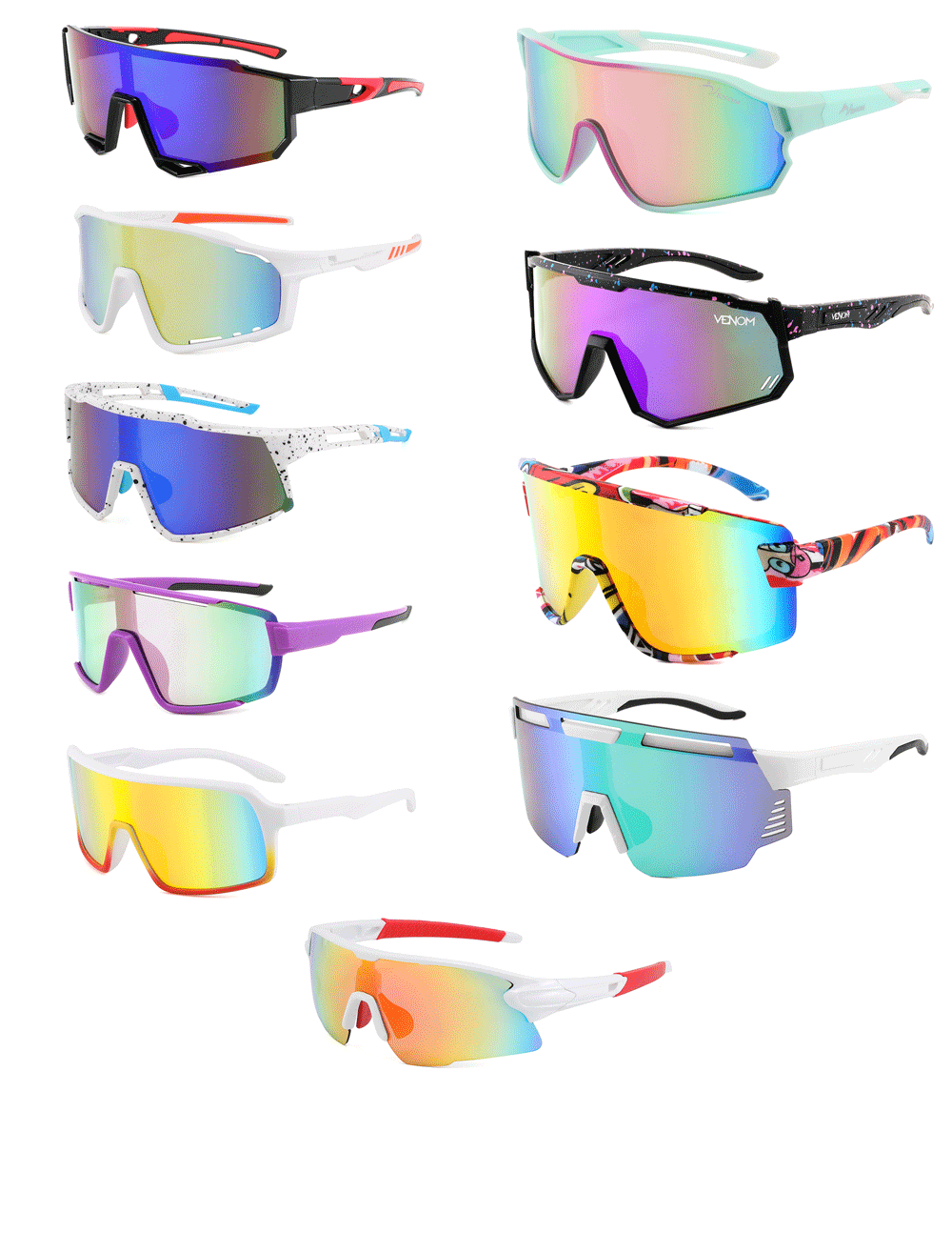 VENOM- Assorted Deluxe Sport Sunglasses