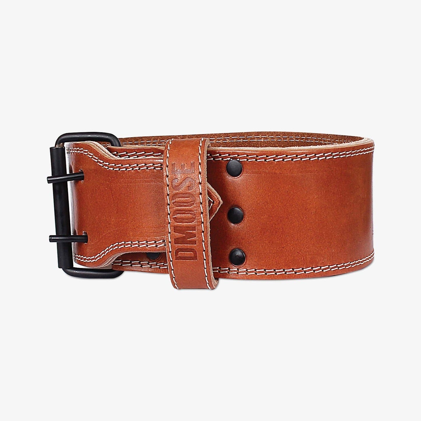 Powerlifting Belt for Weightlifting: Black/Red - Buckle Belt (Suede Leather) / M