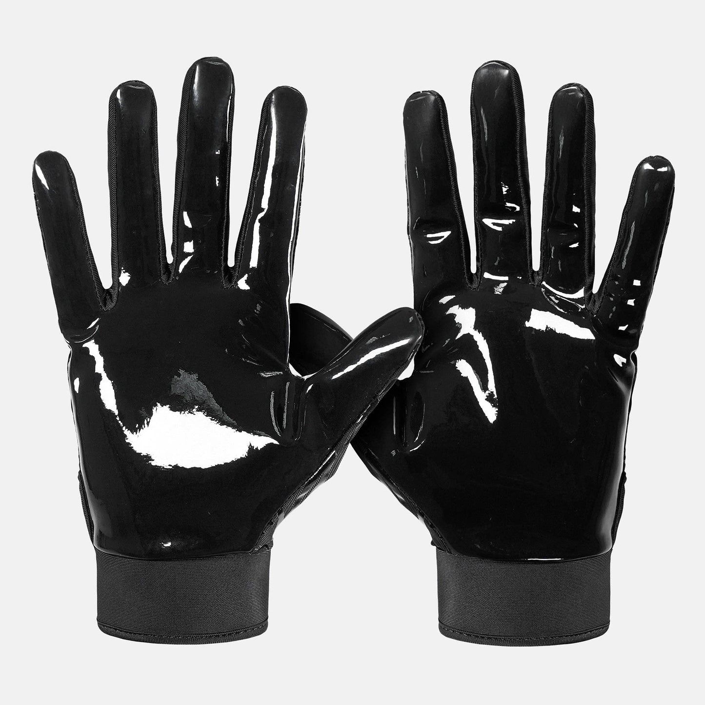 Basic Black Sticky Football Receiver Gloves