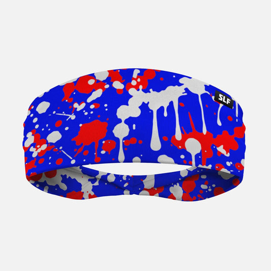 Splatter Blue Power Rush Headband
