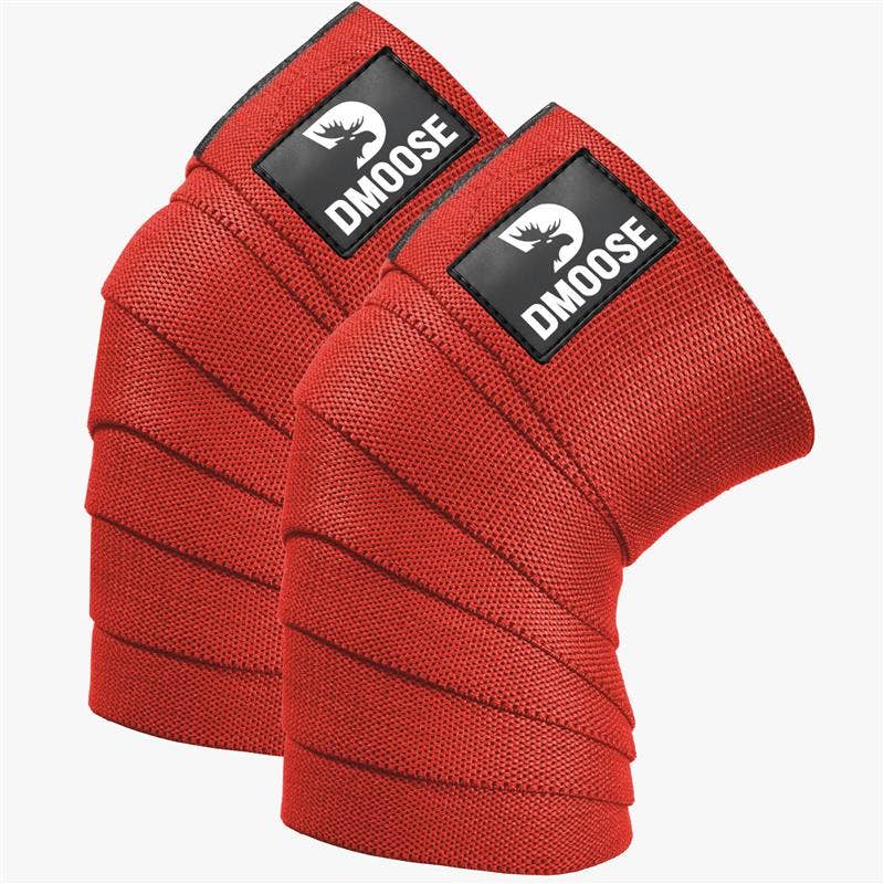 Knee Wraps for Weightlifting: Black (pair)