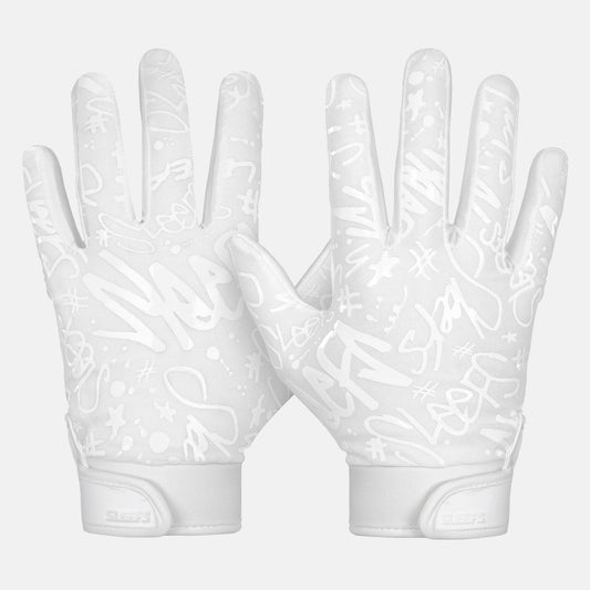 Basic White Sticky Football Receiver Gloves