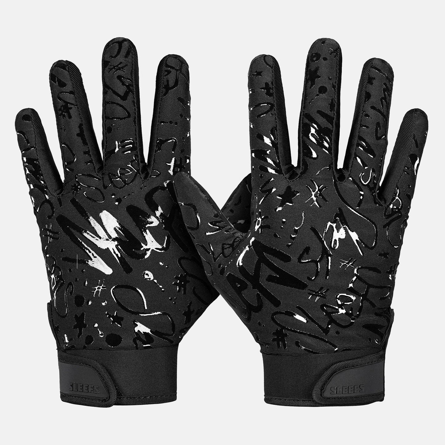 Green Grin Sticky Football Receiver Gloves