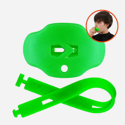 Hue Hot Green Football Mouthguard: Hot Green / Kids