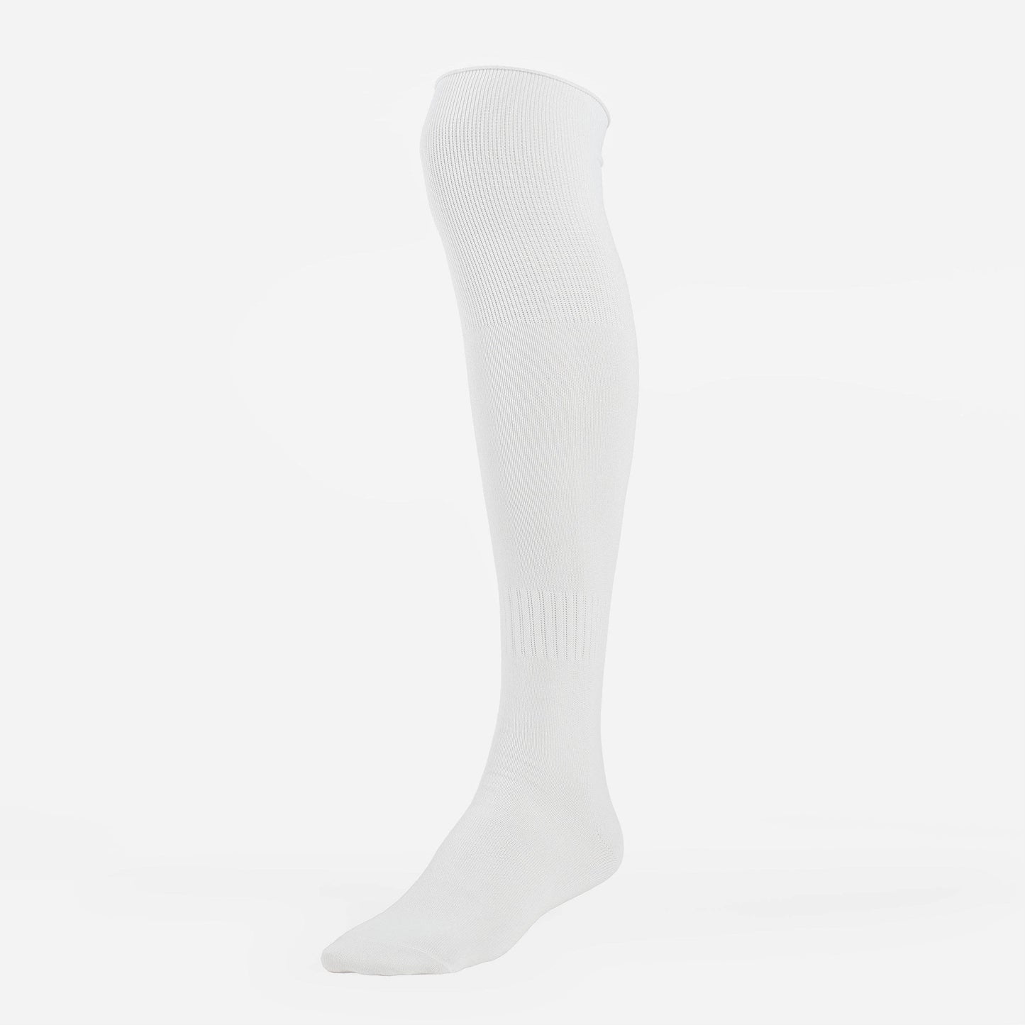 Basic White Football Football Knee-High Socks