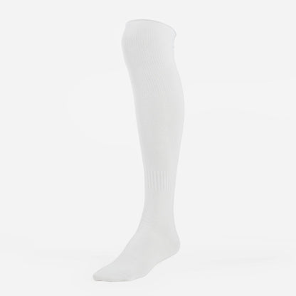 Basic White Football Football Knee-High Socks