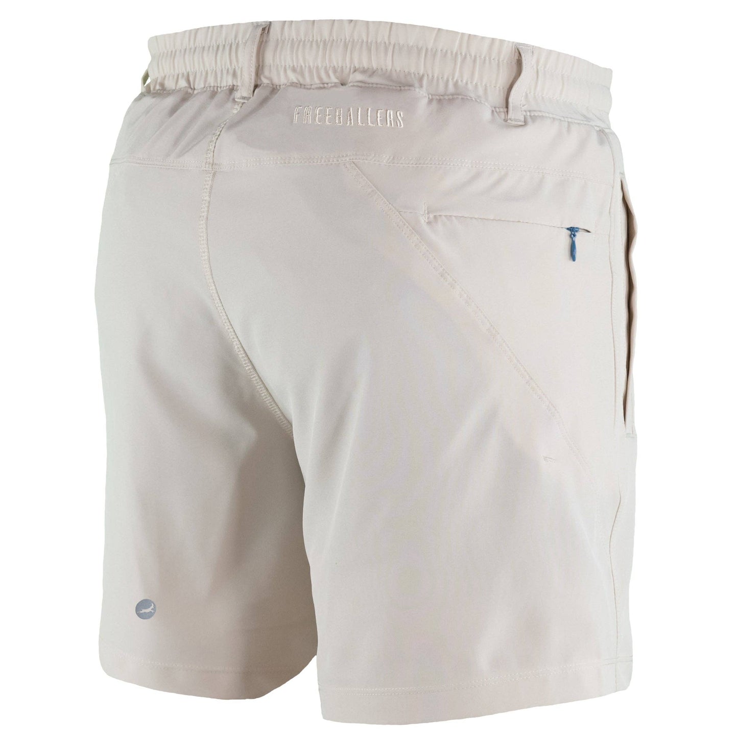Stone Khaki Freeballers - Sport Shorts: 8" Inseam / Built-in Liner / X-Large