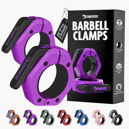Barbell Clamps: Red / Non Magnetic