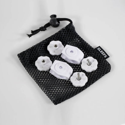 White Football Helmet Visor Quick Clips