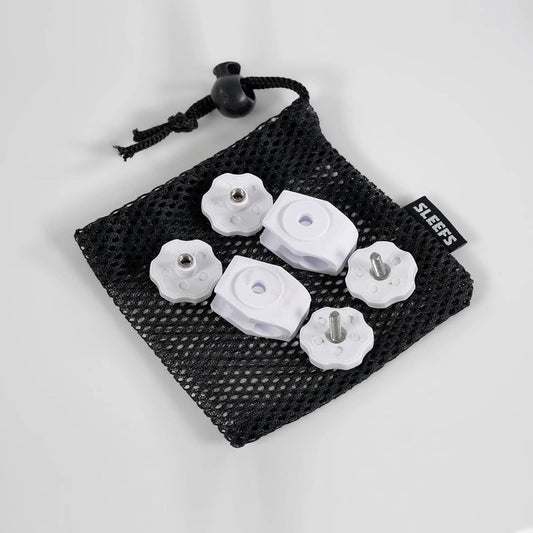 White Football Helmet Visor Quick Clips