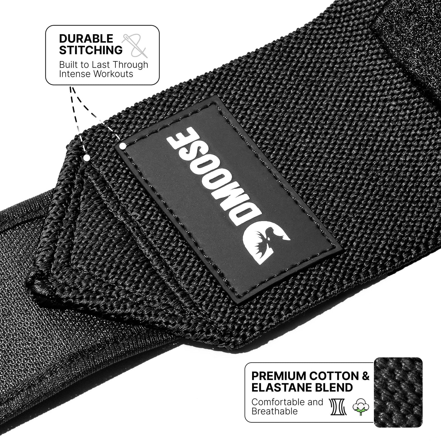 Wrist Wraps: Black Stripes / 18"
