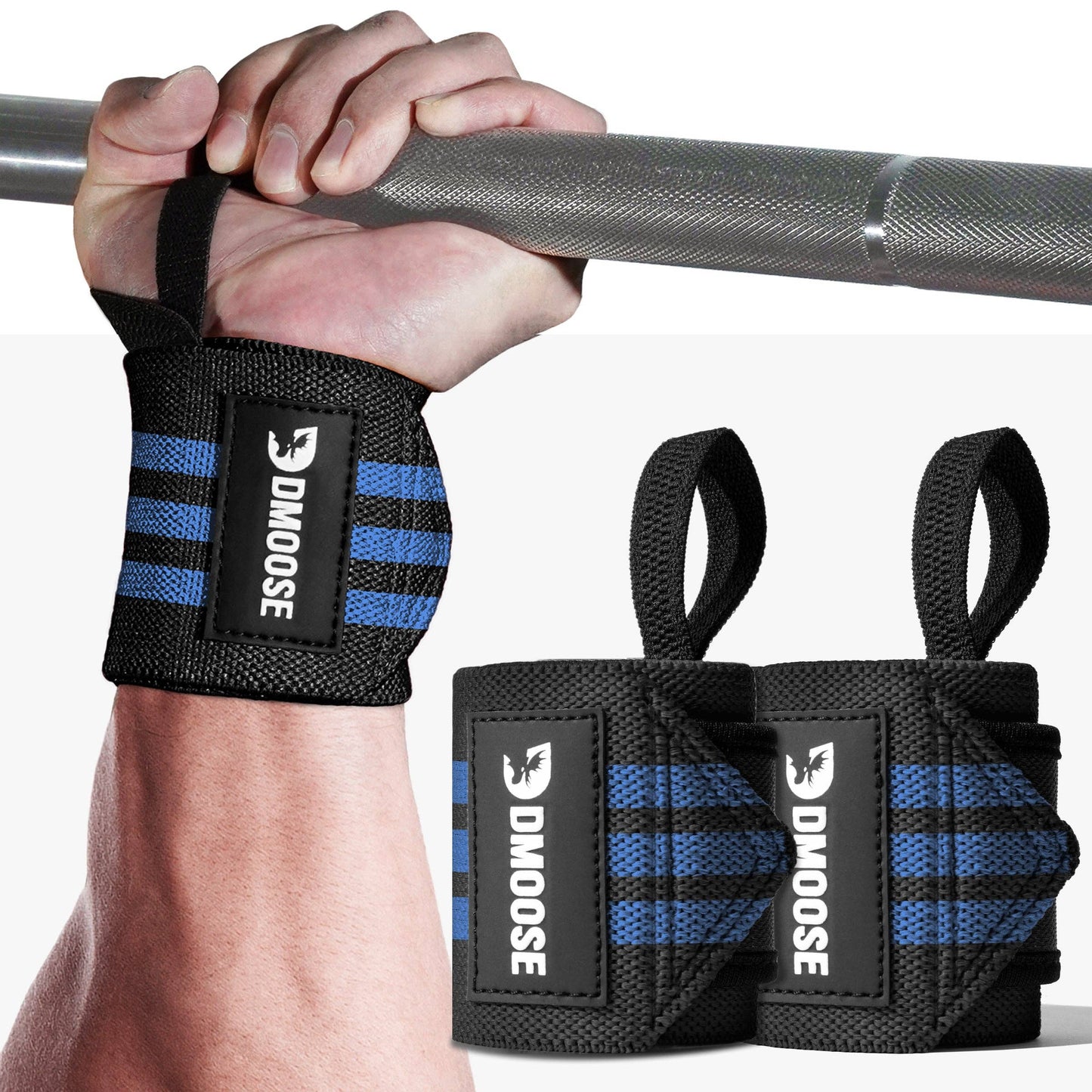 Wrist Wraps: Black Stripes / 18"