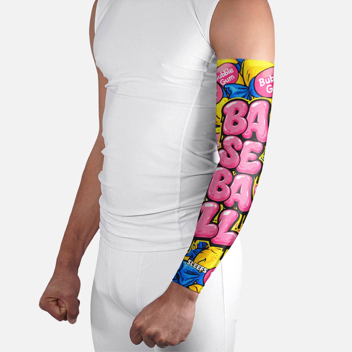 Baseball Bubble Gum Arm Sleeve