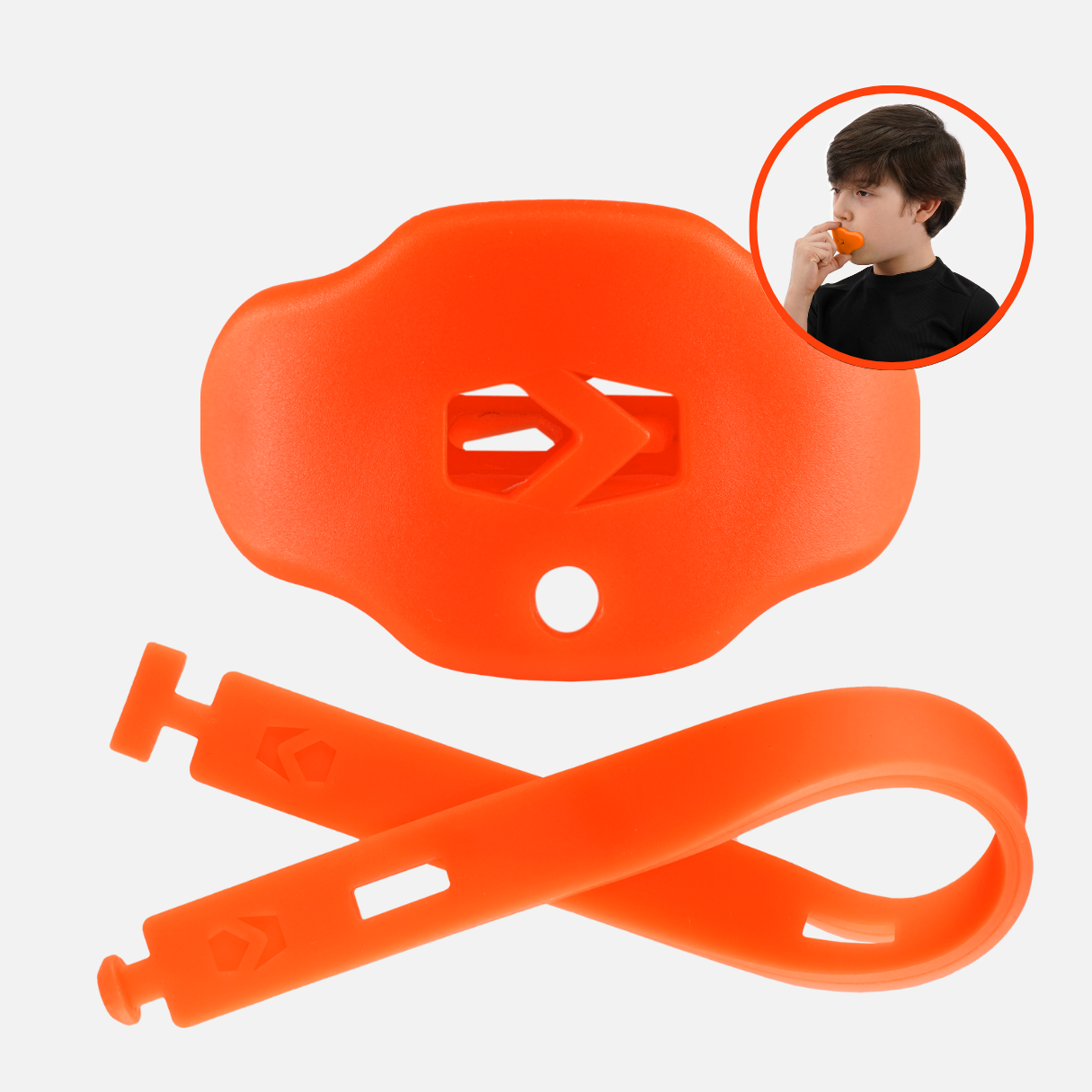 Hue Orange Football Mouthguard: Orange / Kids