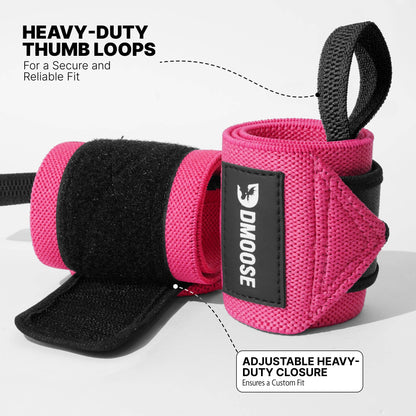 Wrist Wraps: Black Stripes / 18"