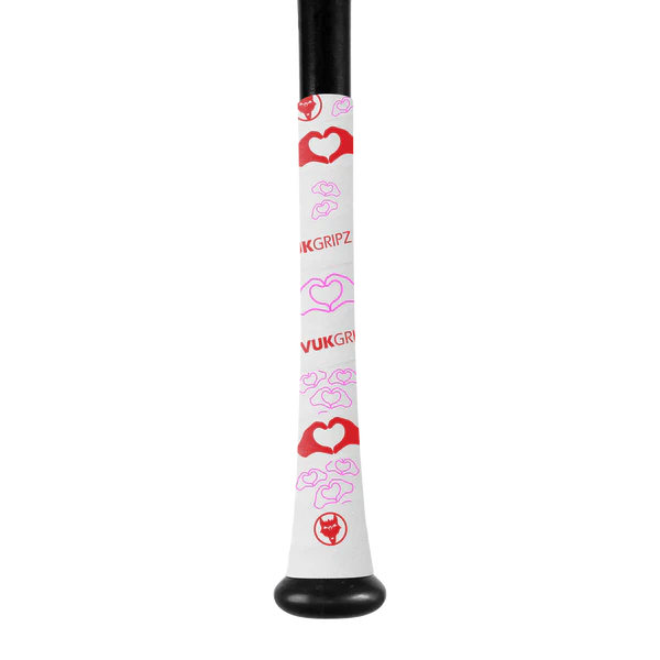 Heart hands bat grip