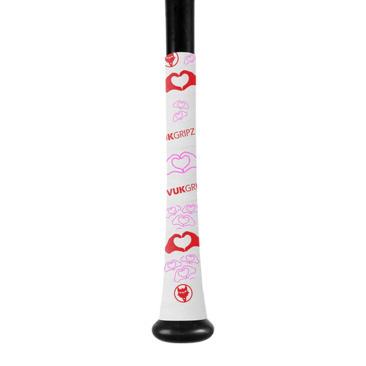 Heart hands bat grip