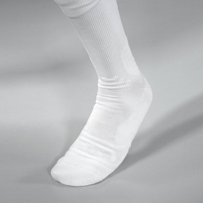 Basic White Football Inside Padded Long Socks