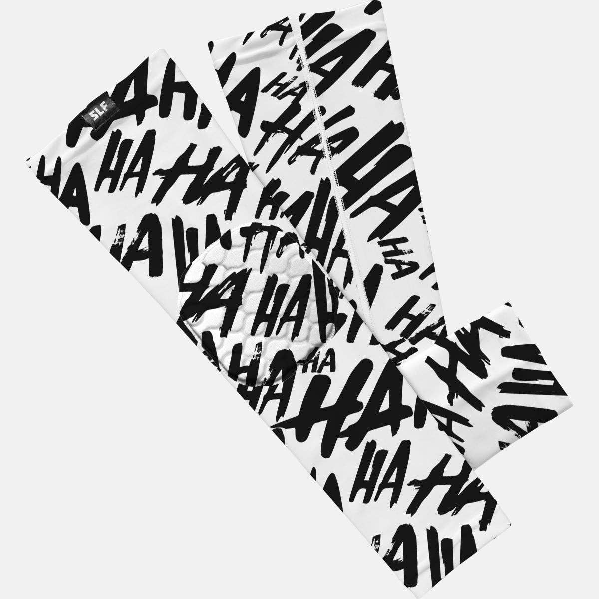 Ha Ha Ha Black White Padded Arm Sleeve