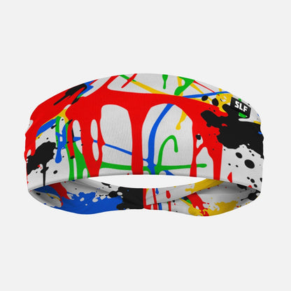 Splatter Crimson Flow Headband