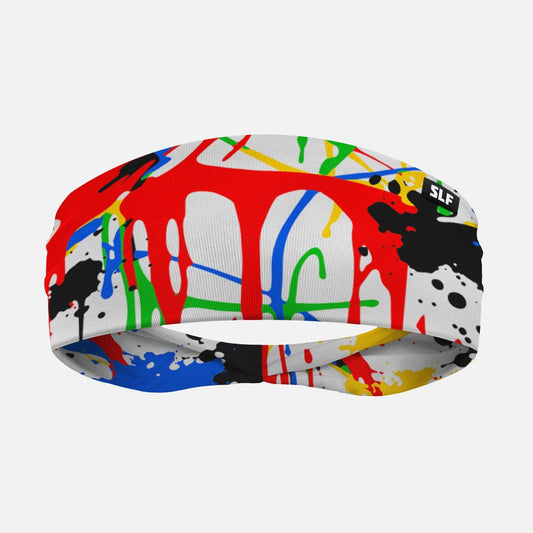 Splatter Crimson Flow Headband