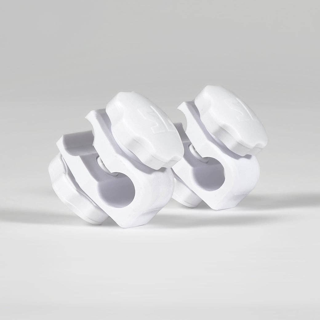 White Football Helmet Visor Quick Clips