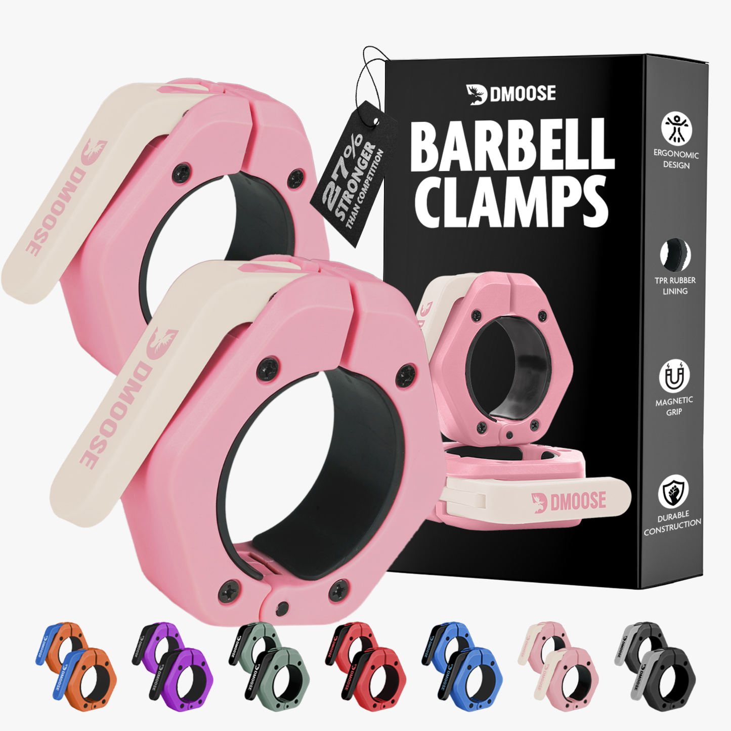 Barbell Clamps: Blue / Non Magnetic