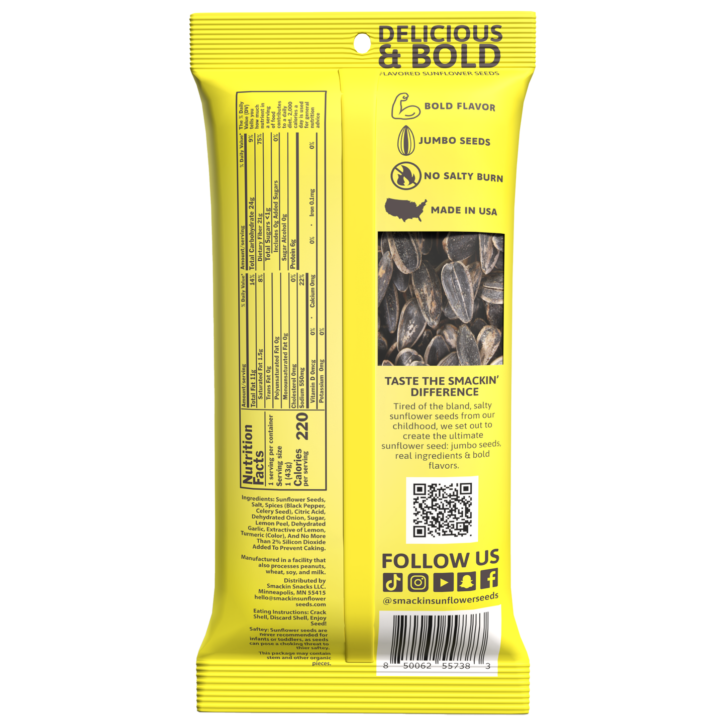 SMACKIN' - Snack Size - Lemon Pepper