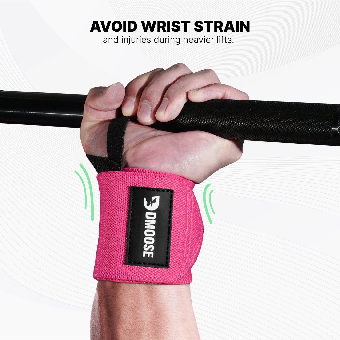 Wrist Wraps: Pink / 18"