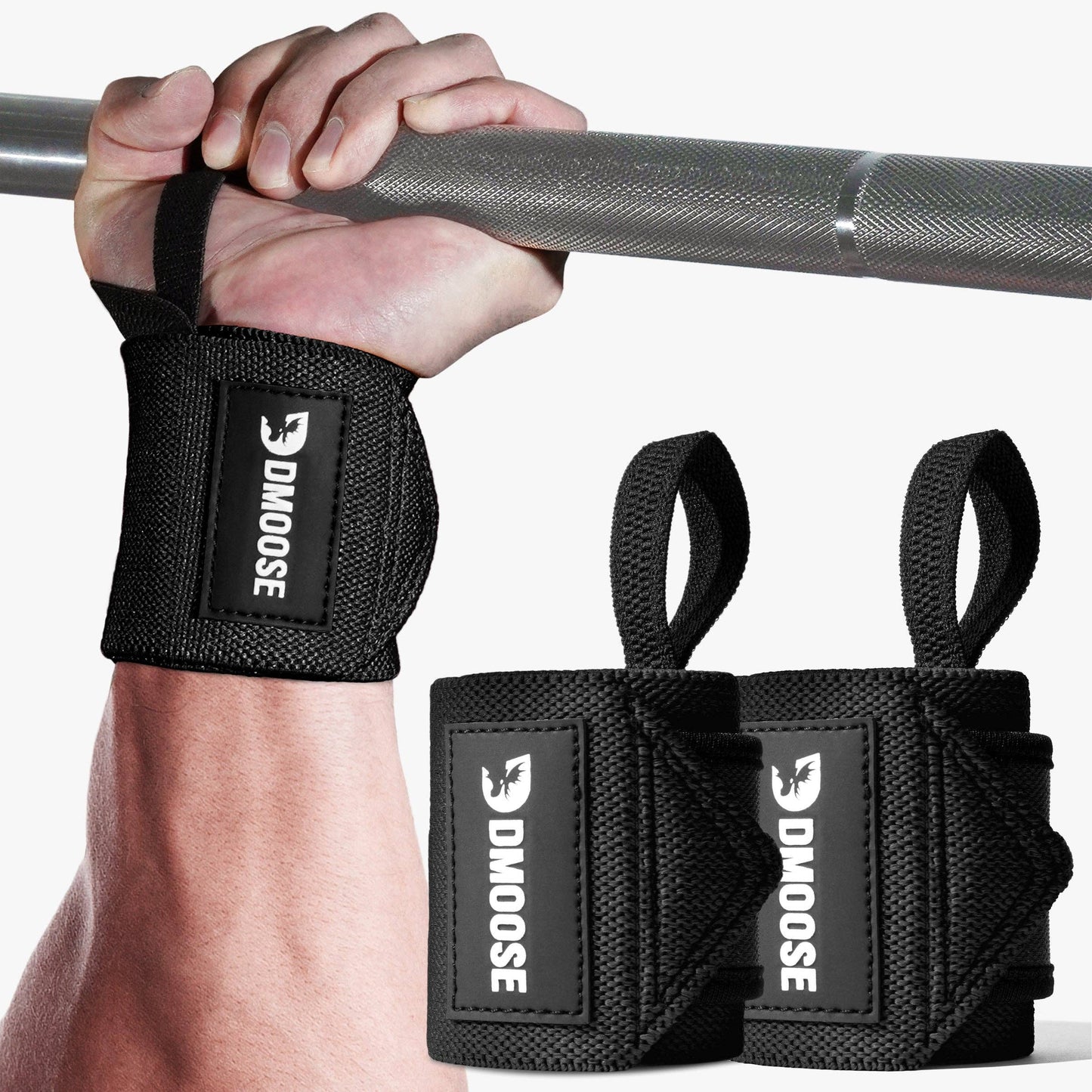 Wrist Wraps: Black Stripes / 18"