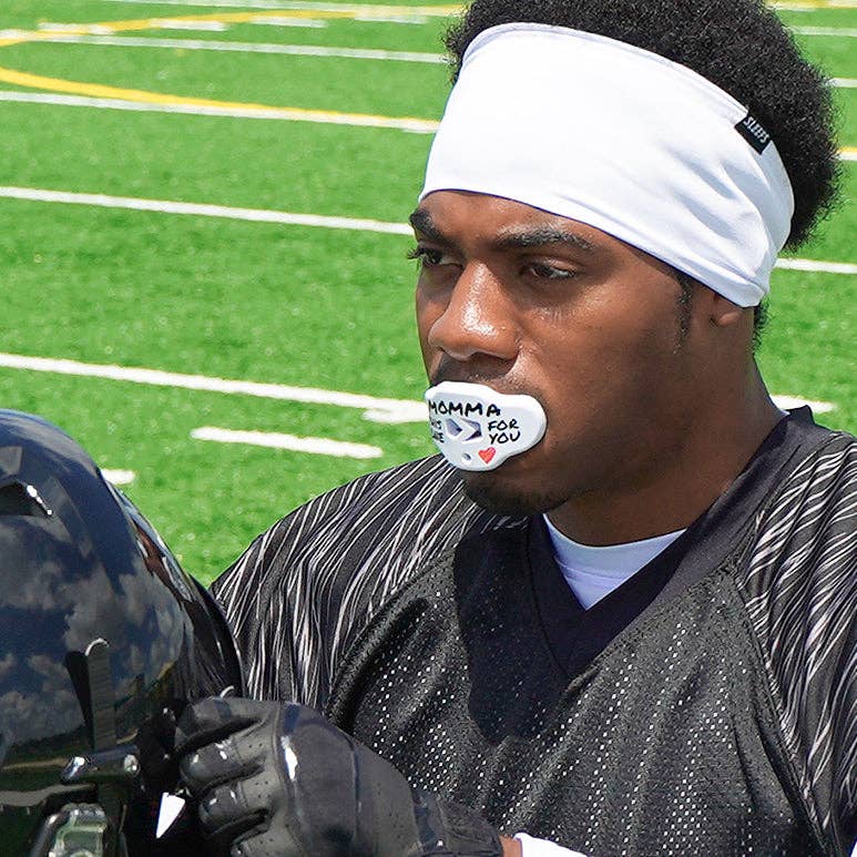 Momma White Football Mouthguard