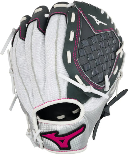 Mizuno Fastpitch Prospect Finch Series Youth Utility Glove 10" - White-Gray