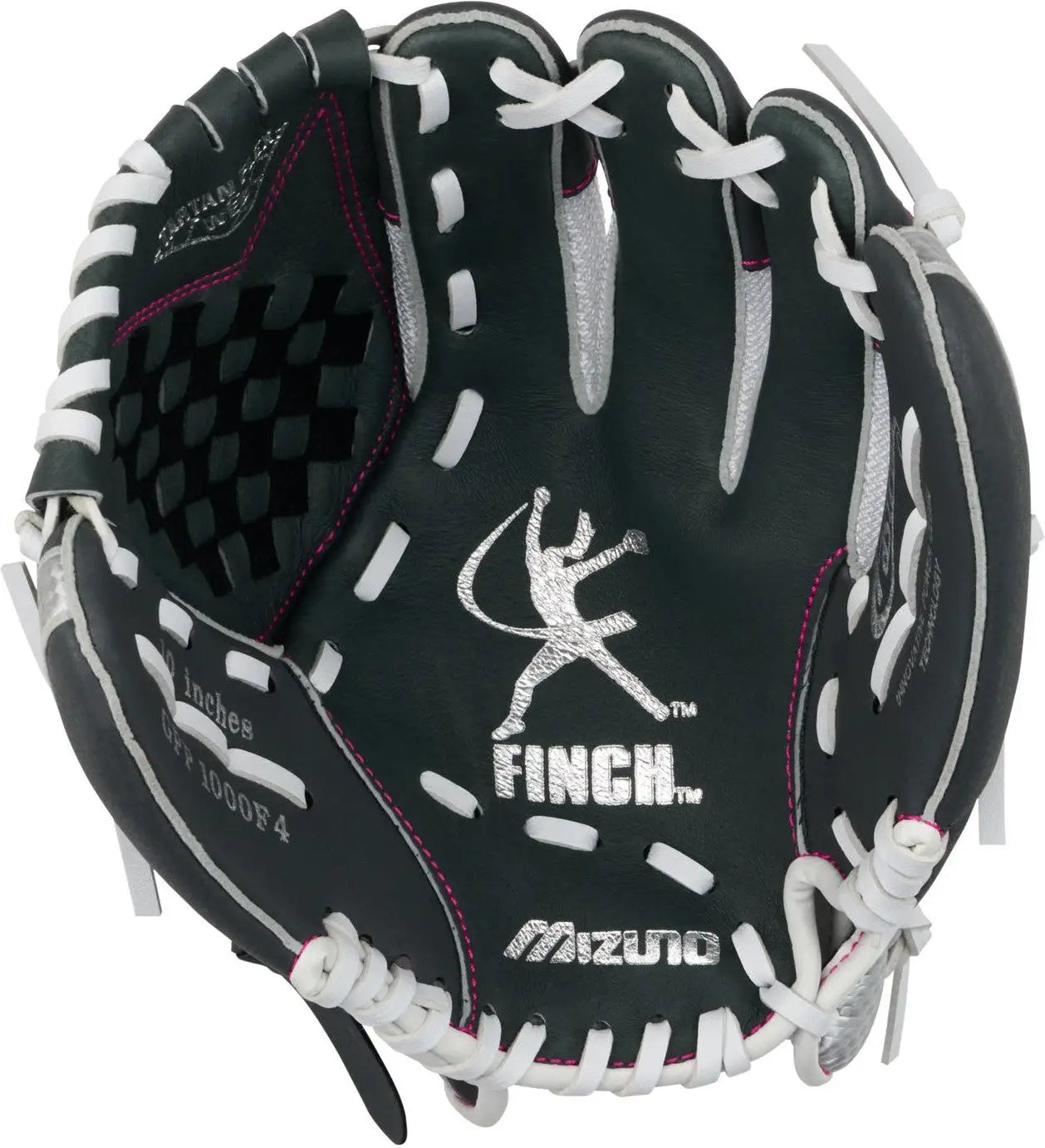 Mizuno Fastpitch Prospect Finch Series Youth Utility Glove 10" - White-Gray