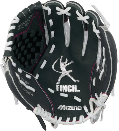 Mizuno Fastpitch Prospect Finch Series Youth Utility Glove 10" - White-Gray