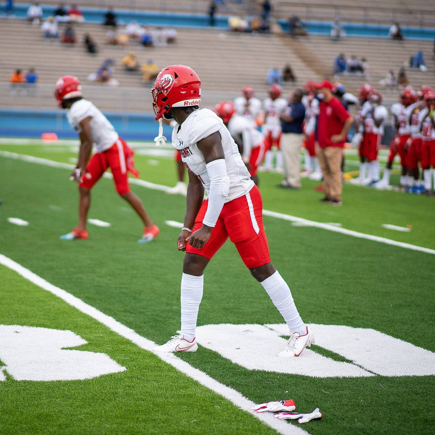 Basic White Football Inside Padded Long Socks