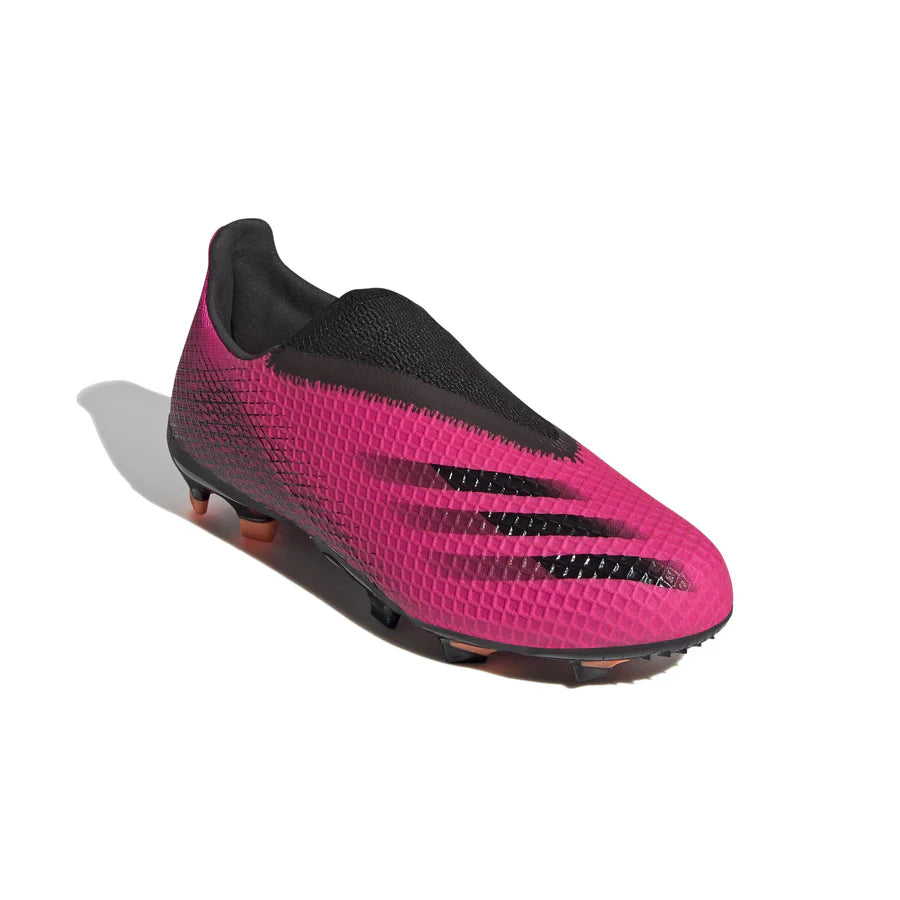 Adidas X Ghosted.3 Kids - Pink Laceless