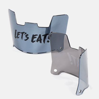 Let's Eat Silver Moonstone Helmet Eye-Shield Visor