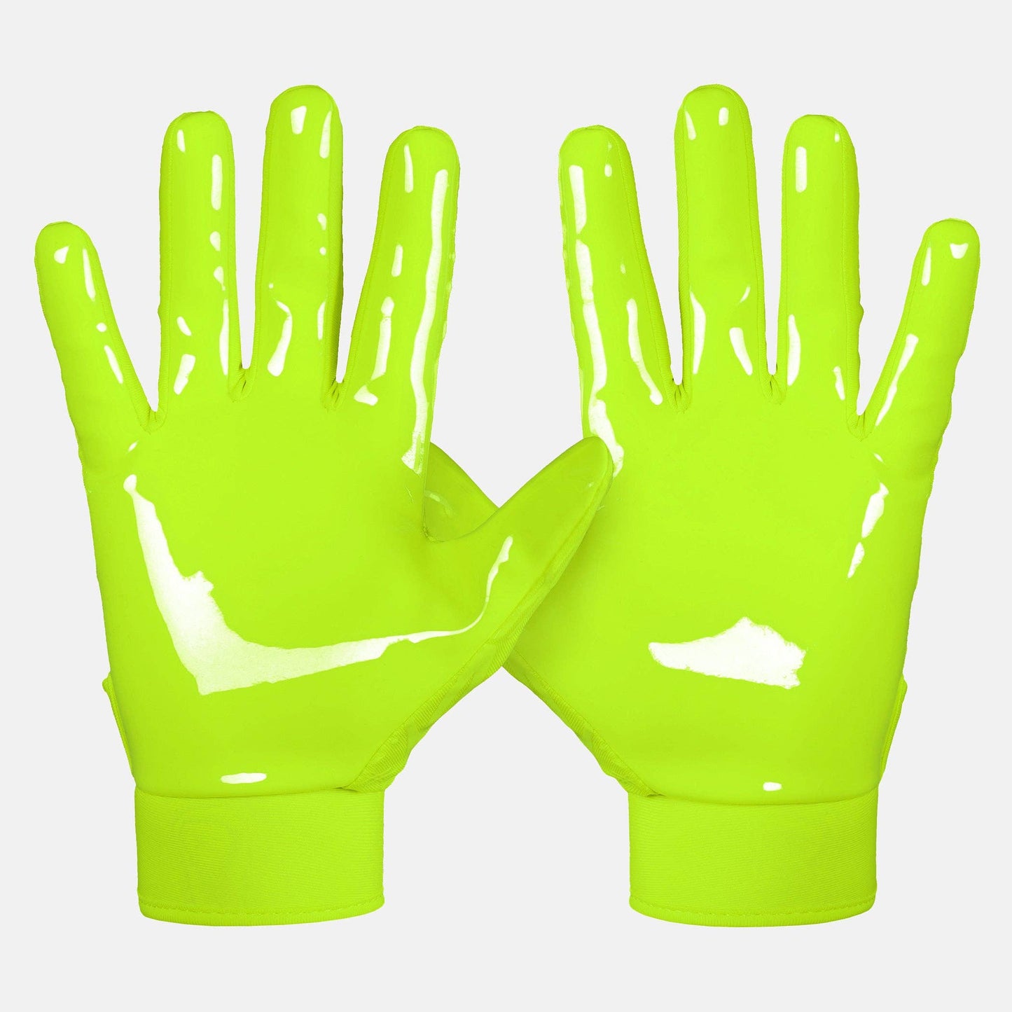 Safety Yellow Sticky Football Receiver Gloves