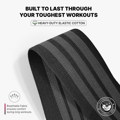 Knee Wraps for Weightlifting: Black (pair)