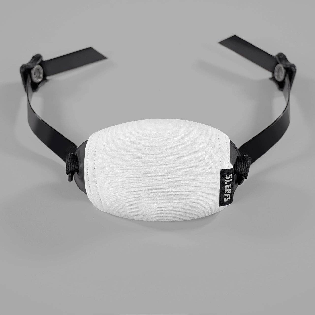 Basic White Chin Strap Cover