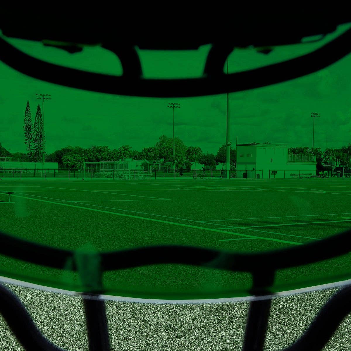 Hue Green Helmet Eye-Shield Visor