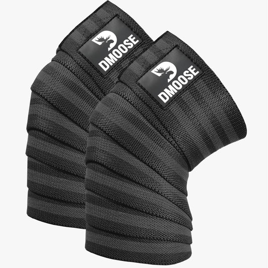 Knee Wraps for Weightlifting: Black (pair)