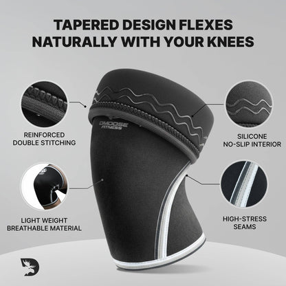 Knee Sleeves: Black / M