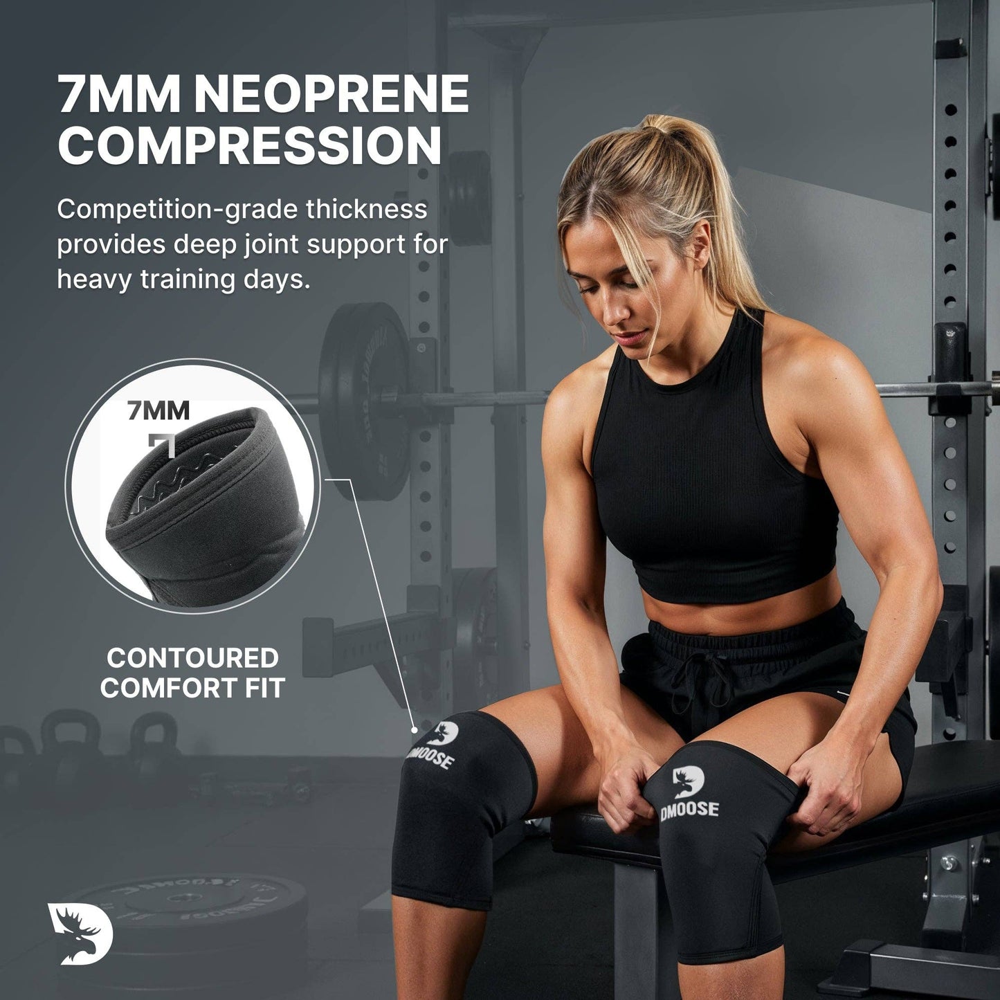 Knee Sleeves: Black / M