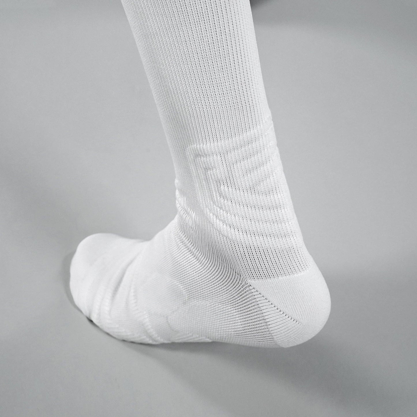 Basic White Football Inside Padded Long Socks