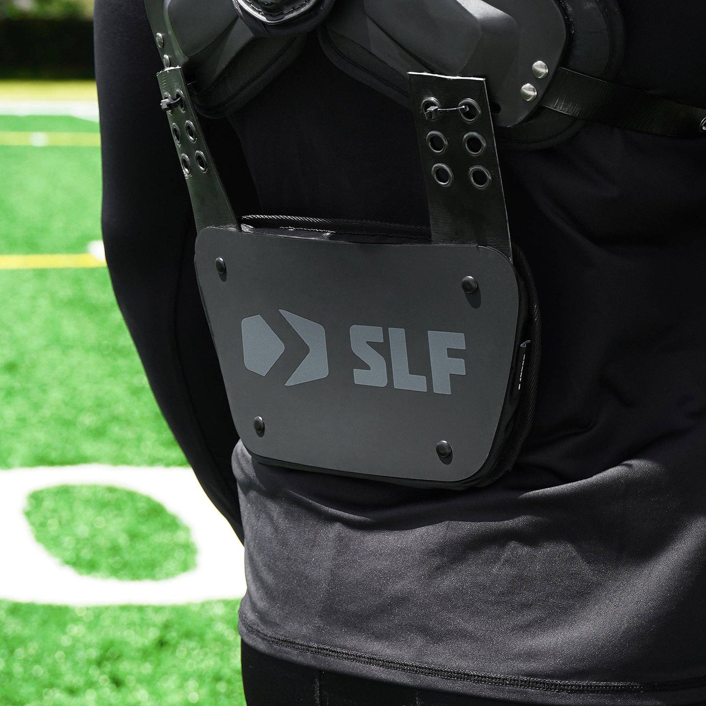Black Football Back Plate