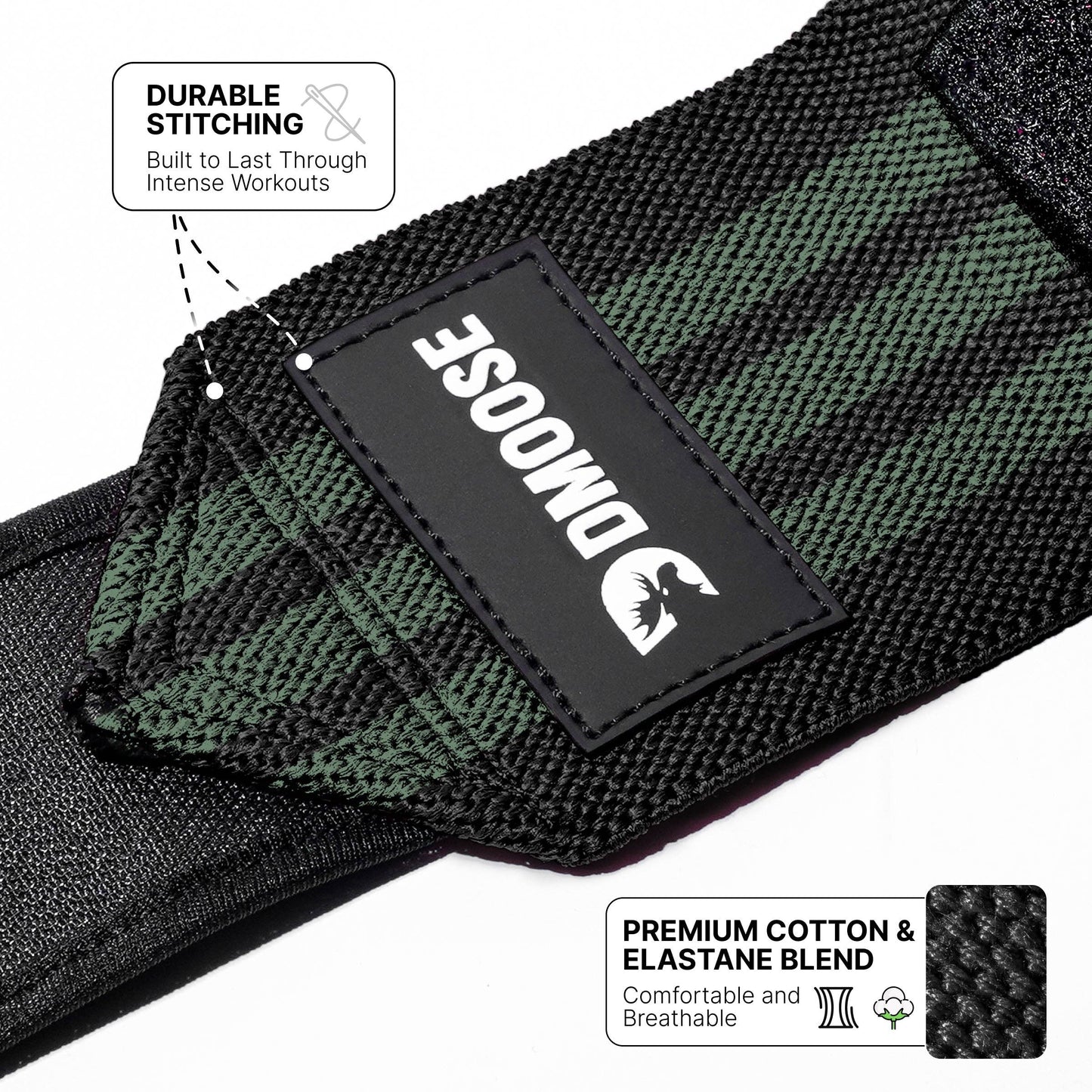 Wrist Wraps: Black Stripes / 18"