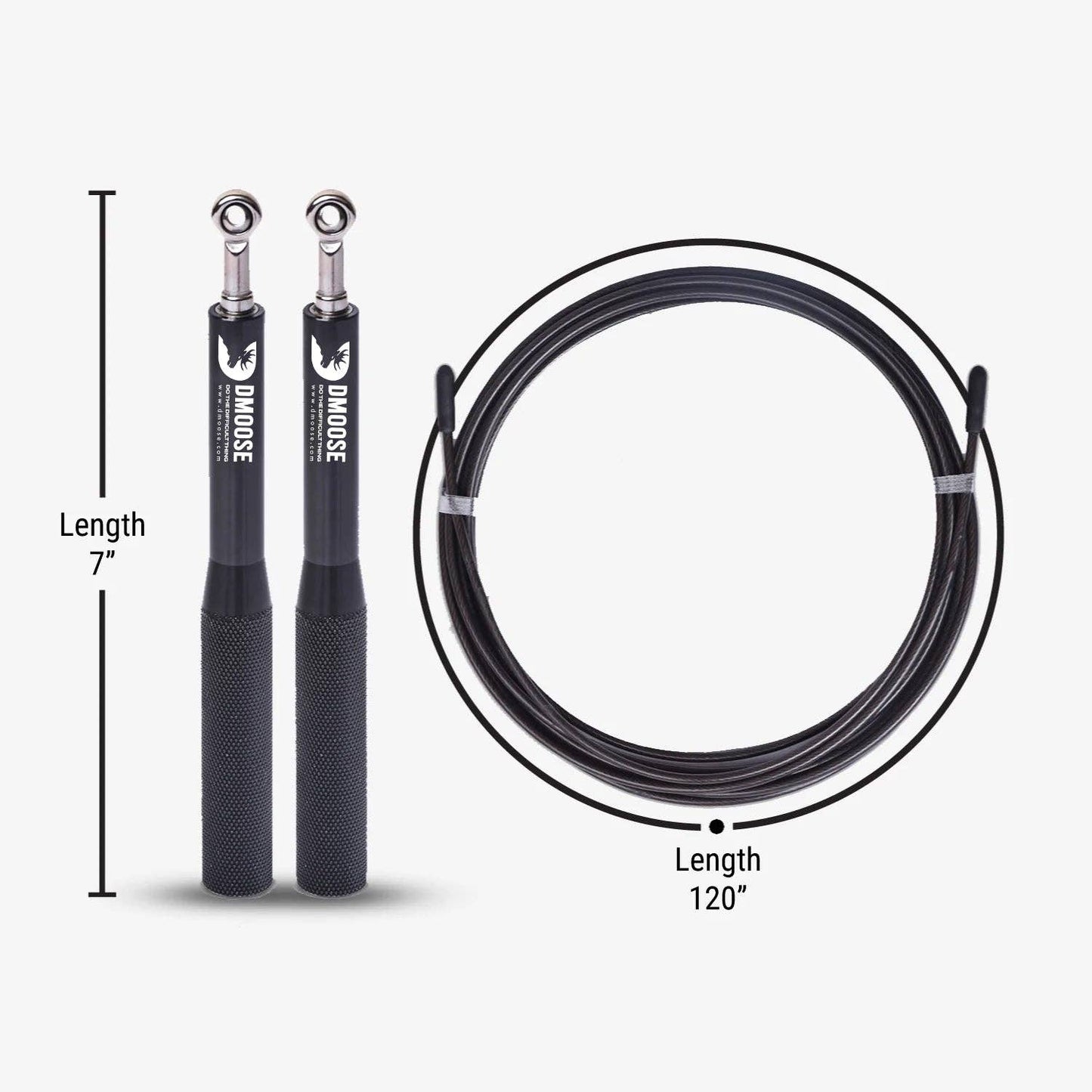 Jump Rope for Weight Loss & Workout: Black